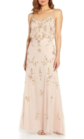 Adrianna Papell AP1E209840 - Beaded Blouson Long Dress