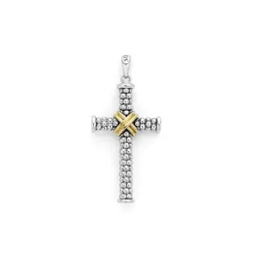 Anthem Large Two-Tone Cross Amulet