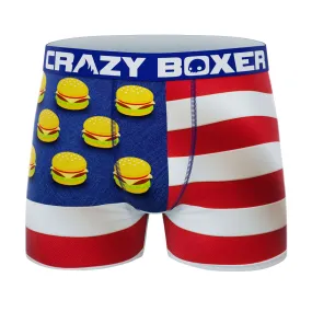 CRAZYBOXER Burger Flag All Star Men's Boxer Briefs