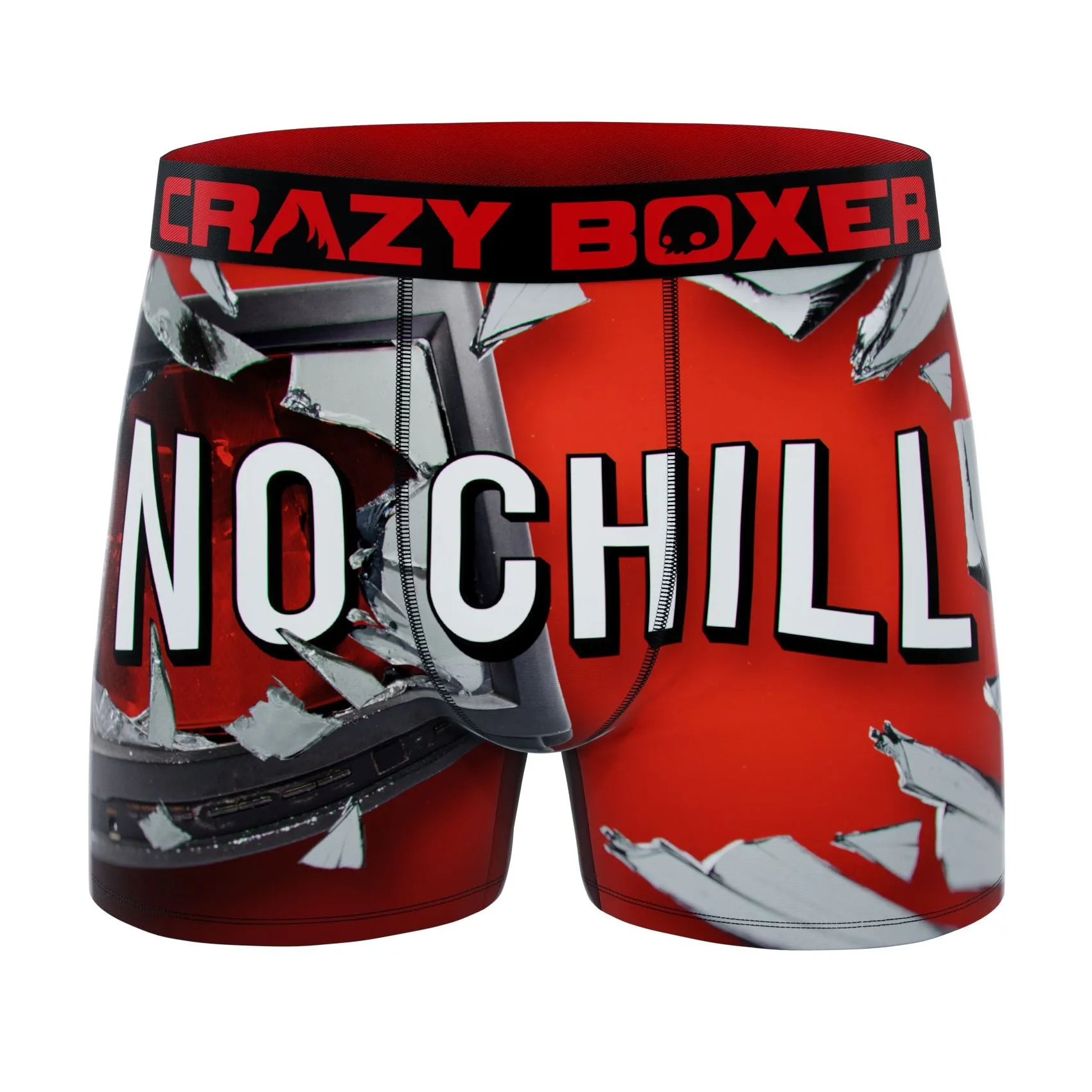 CRAZYBOXER Meme Chill God Men's Boxer Briefs (2 pack)