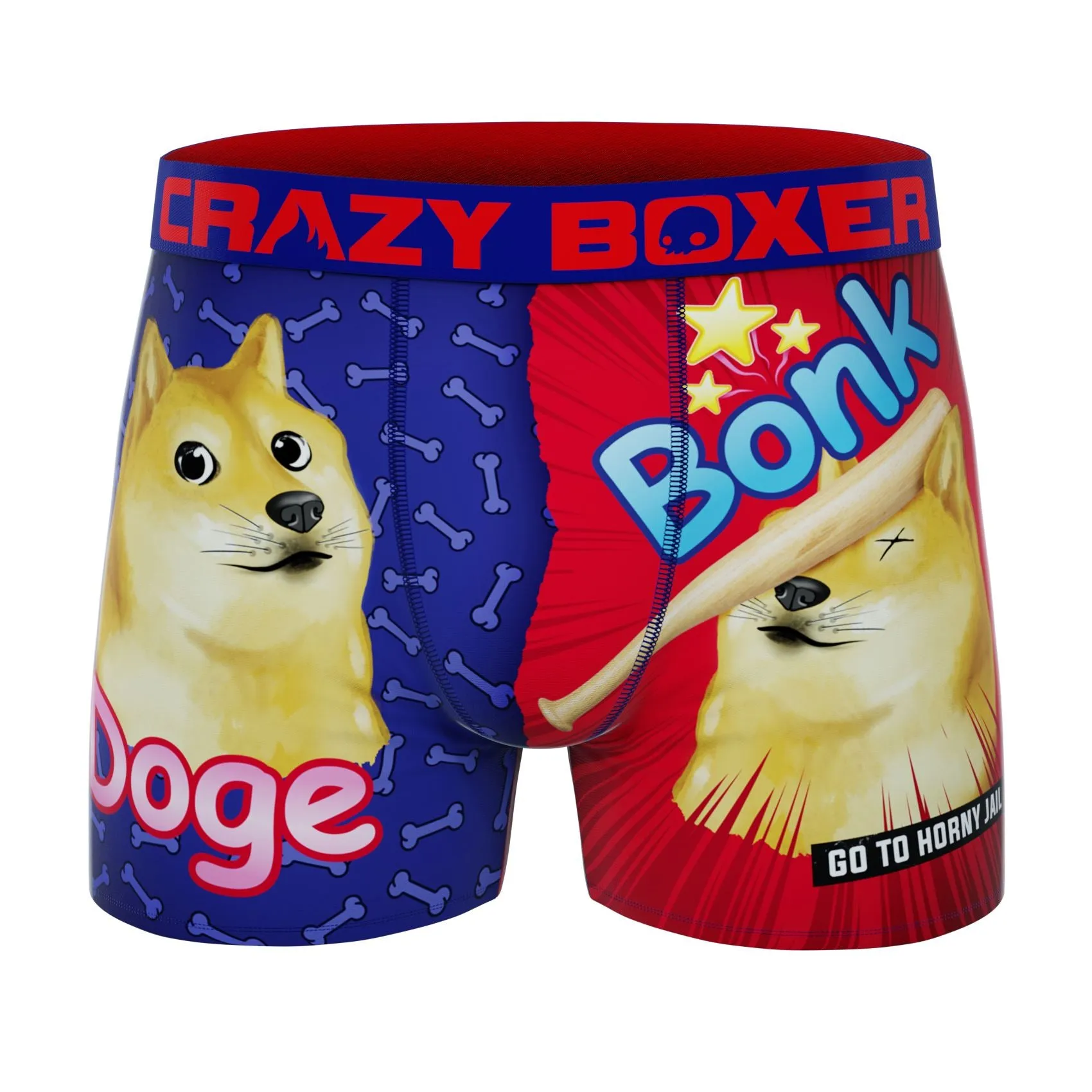 CRAZYBOXER Meme Chill God Men's Boxer Briefs (2 pack)