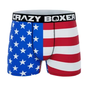 CRAZYBOXER USA Flag Men's Boxer Briefs