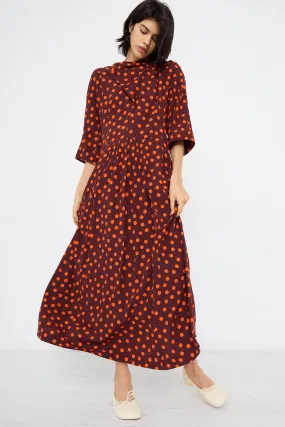 Dot Print Dress in Red