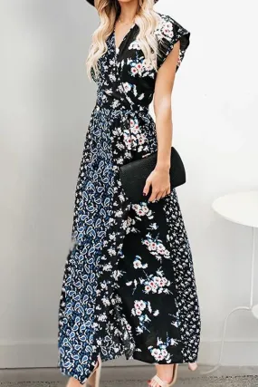 elveswallet Polka Dot High Waisted Maxi Dress