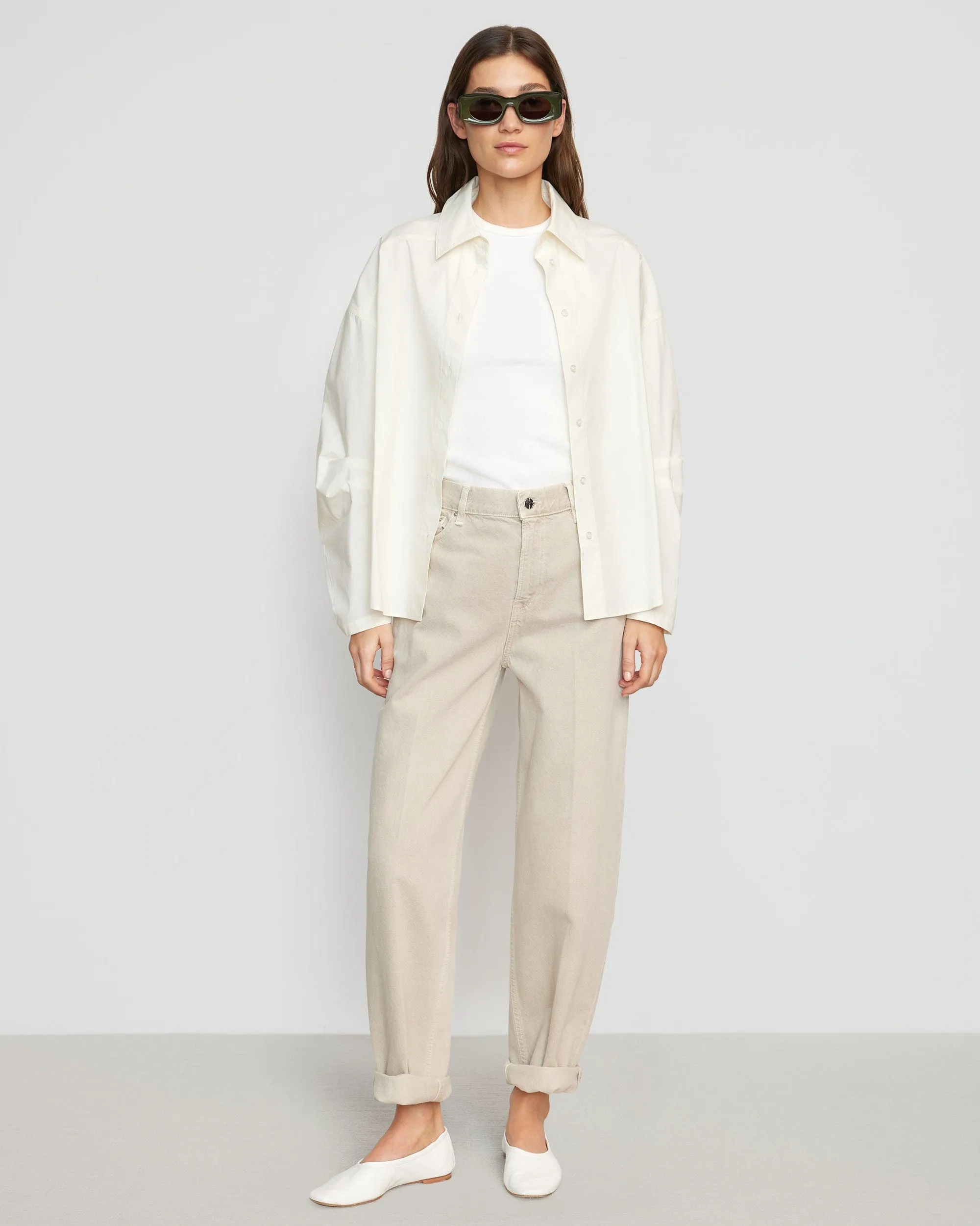 Lilia Structured-Sleeve Shirt