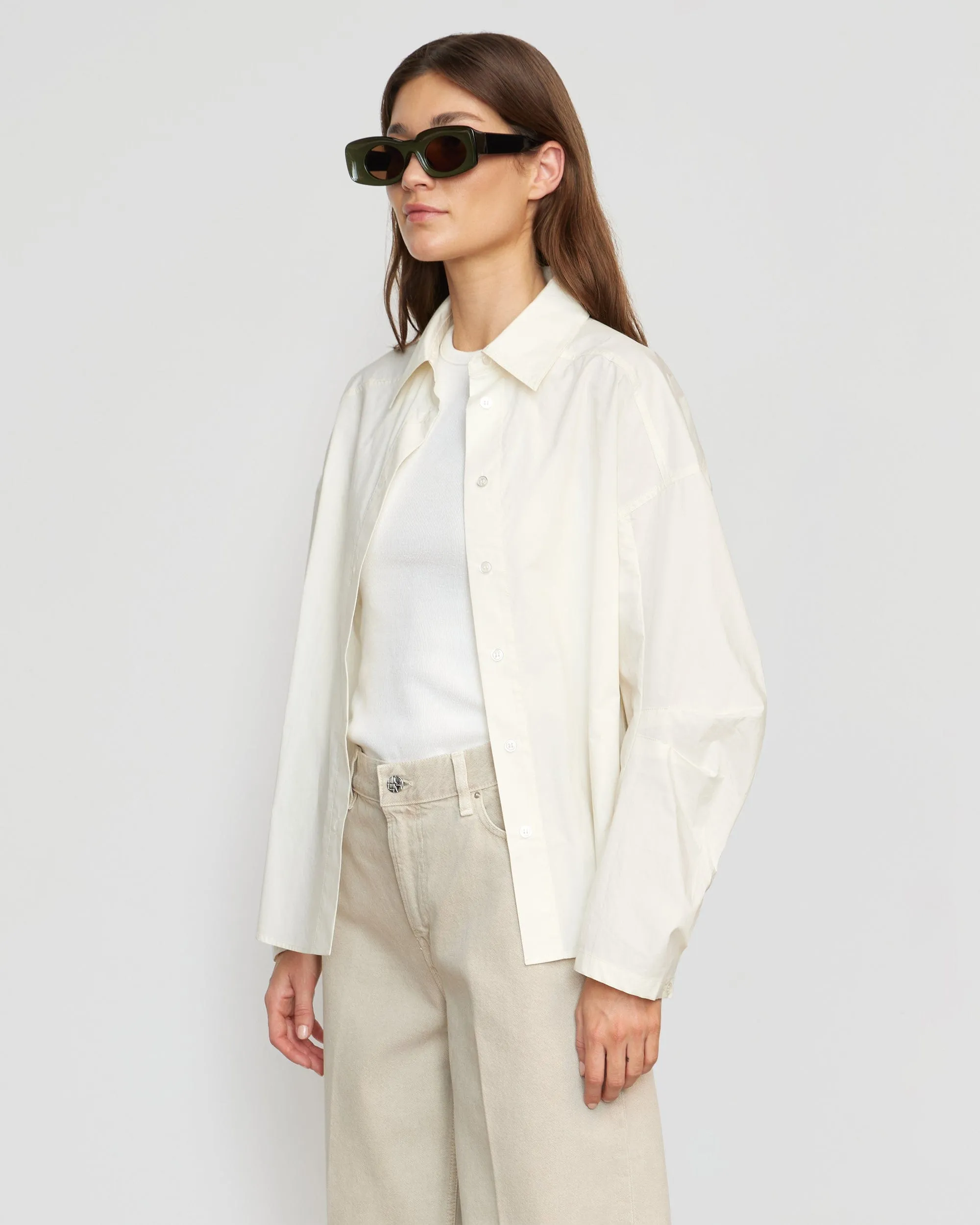 Lilia Structured-Sleeve Shirt