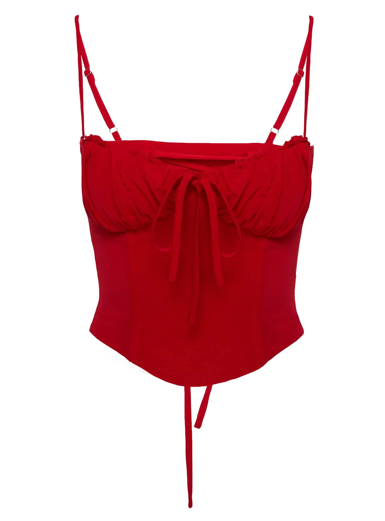 Orianne Corset Top Red Curve