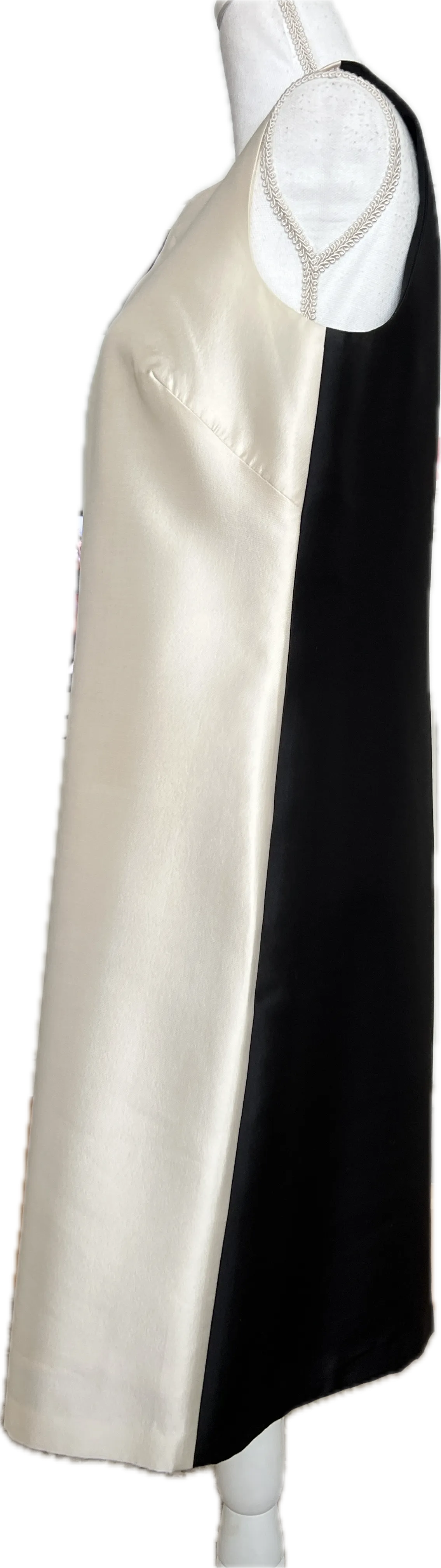 Rickie Freeman for Teri Jon Black and Ivory Dress, 8