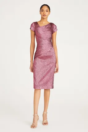 Rose Asymmetric Cocktail Dress