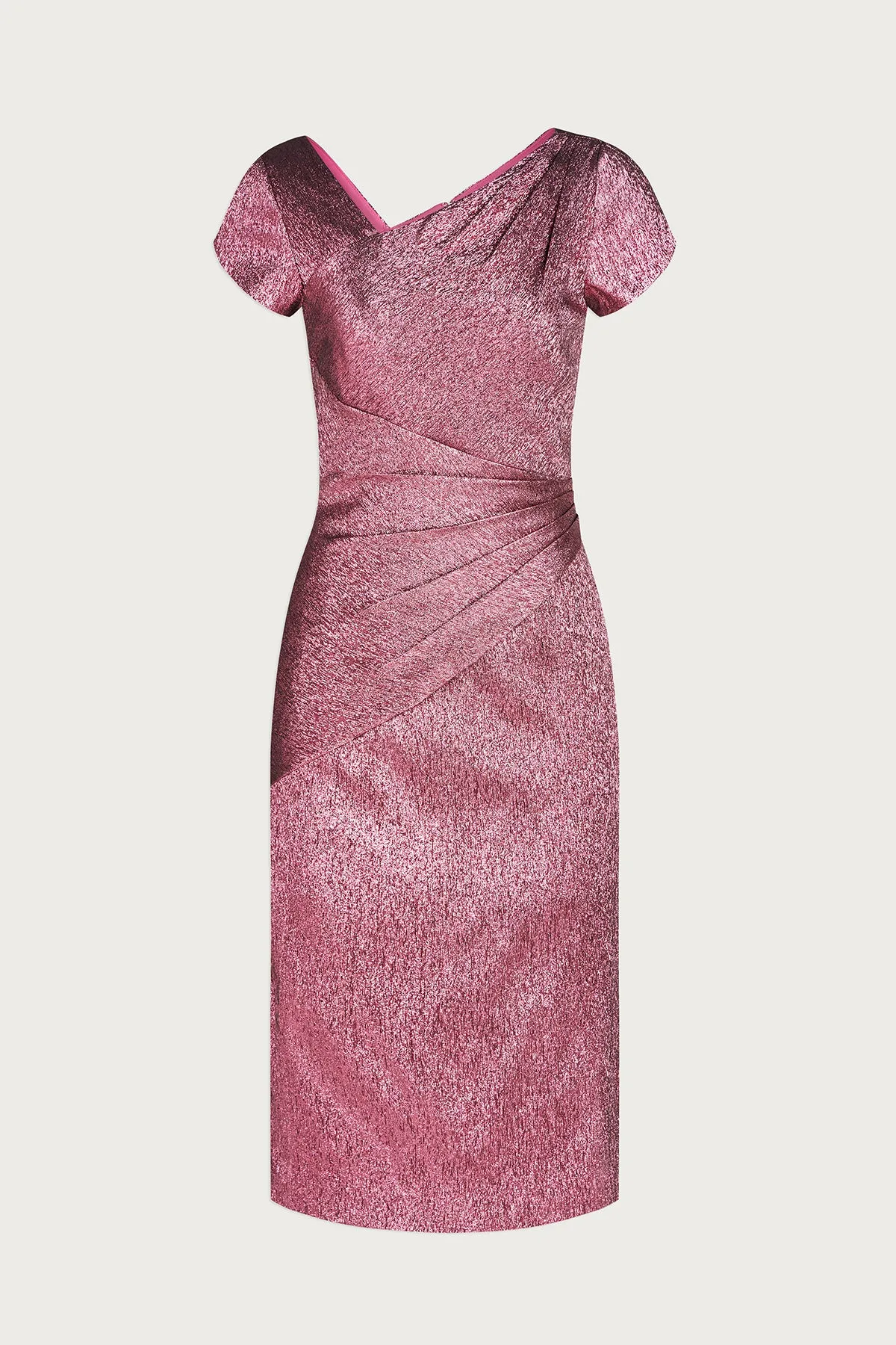 Rose Asymmetric Cocktail Dress